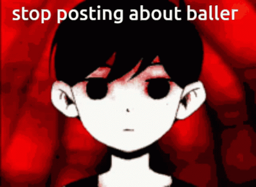 A Picture Of A Person With The Words Stop Posting About Baller GIF