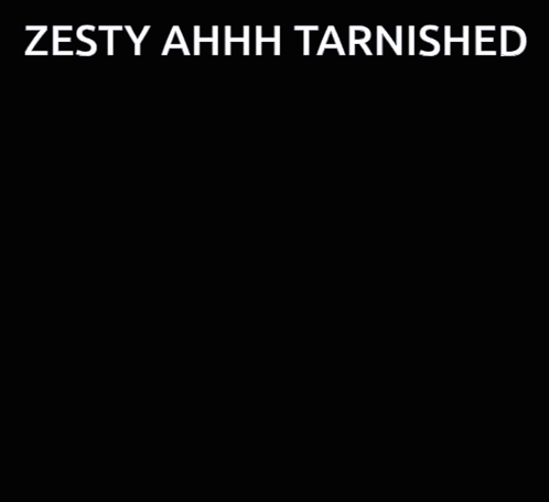 A Picture Of A Person With The Words Zesty Ahhh Tarnished Below Them GIF
