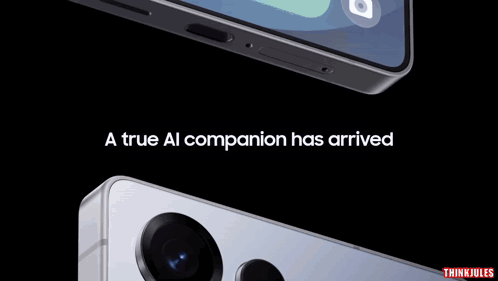 A Picture Of A Phone With The Words " A True Al Companion Has Arrived " GIF