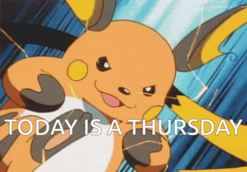Pokémon With Words Today Is A Thursday GIF