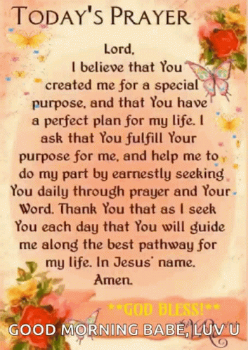 A Picture Of A Prayer With The Words Today 'S Prayer Lord GIF