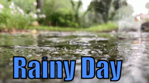 A Picture Of A Rainy Day With A Stream Of Water GIF