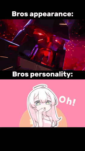 A Picture Of A Robot Next To A Picture Of A Girl With A Halo GIF