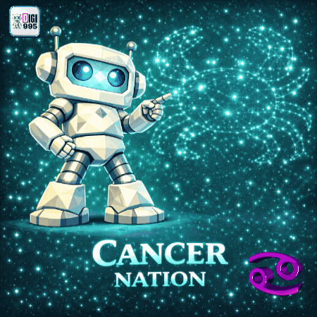 A Picture Of A Robot With Cancer Nation Written On It GIF