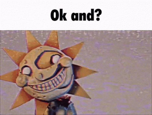 A Picture Of A Robot With Red Eyes And The Words Ok And GIF