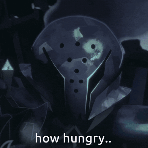 a picture of a robot with the words " how hungry " below it