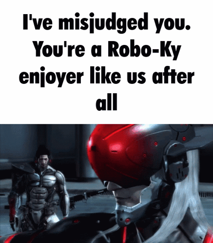 A Picture Of A Robot With The Words " I 'Ve Misjudged You " On It GIF