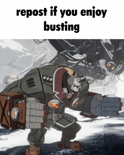 A Picture Of A Robot With The Words Repost If You Enjoy Busting Below It GIF