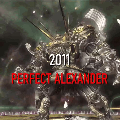 A Picture Of A Robot With The Year 2011 And Perfect Alexander GIF
