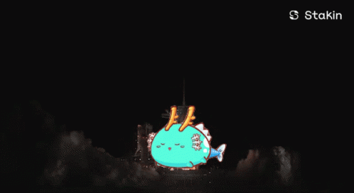 A Picture Of A Rocket Being Launched With The Words S Stakin On The Bottom GIF