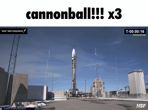 A Picture Of A Rocket With The Words Cannonball !!! X3 GIF