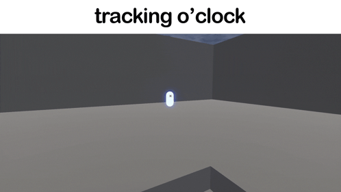 A Picture Of A Room With The Words " Tracking O ' Clock " On The Top GIF
