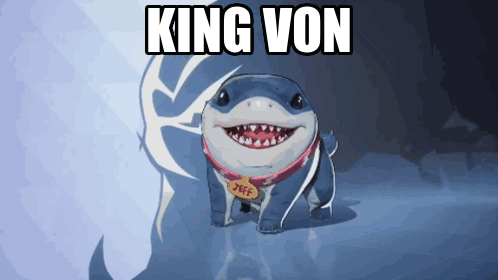 A Picture Of A Shark With The Name Jeff On It GIF