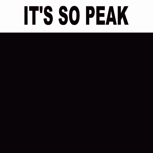 A Picture Of A Shark With The Words It 'S So Peak GIF