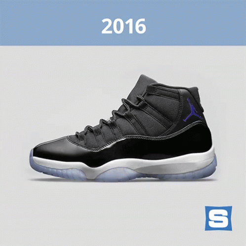 A Picture Of A Shoe With The Year 2016 On The Bottom GIF
