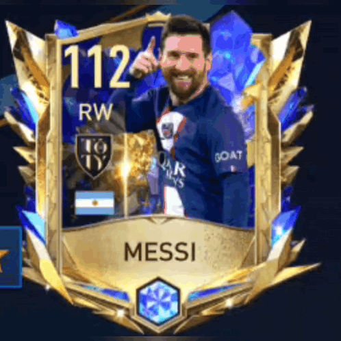 A Picture Of A Soccer Player Named Messi GIF