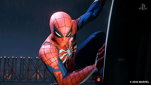 A Picture Of A Spider Man From The Video Game Spider-Man For The Playstation GIF