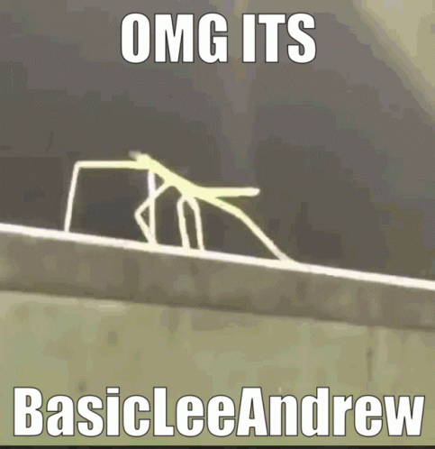 A Picture Of A Spider With The Words Omg Its Basiclee Andrew Below It GIF