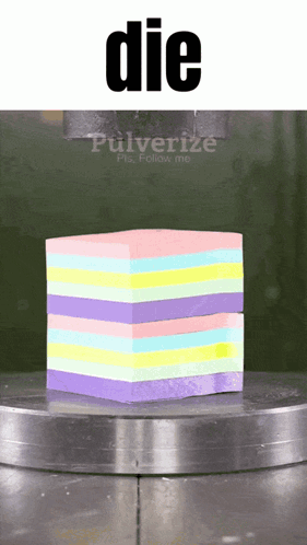 a picture of a stack of sticky notes with the word die above it