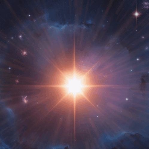 A Picture Of A Star With A Bible Verse Above It GIF