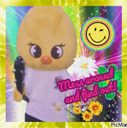 Stuffed Animal With Mess Around Find Out Text GIF