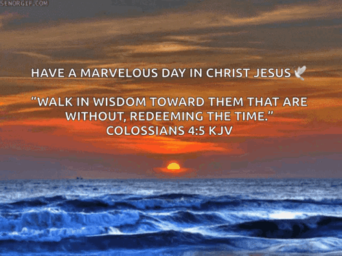 Sunset With Bible Quote GIF
