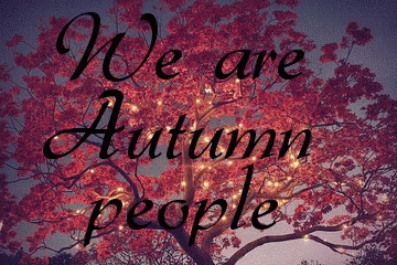 a picture of a tree with the words we are autumn people