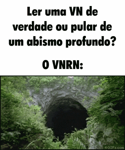 A Picture Of A Tunnel With The Words Ler Uma Vn De Verdade Ou Pular De Um Abismo Profundo GIF