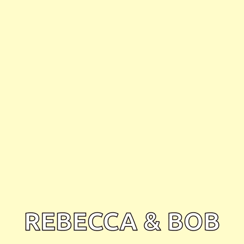 A Picture Of A Turkey With The Name Rebecca And Bob GIF