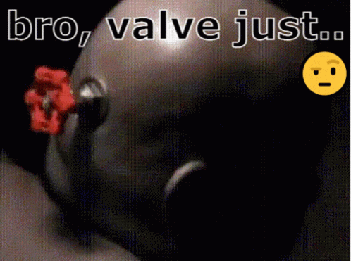 A Picture Of A Valve With The Words Bro Valve Just Above It GIF