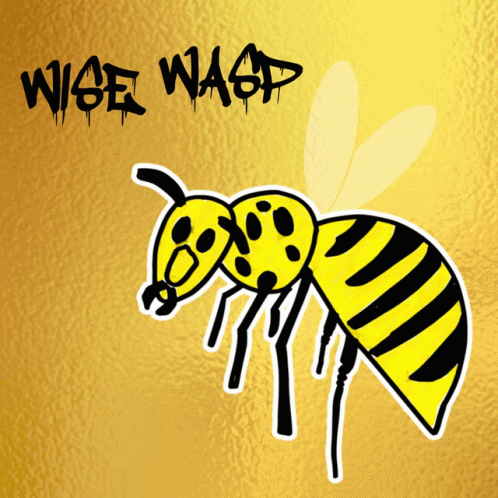 A Picture Of A Wasp With The Words Wise Wasp Written Above It GIF