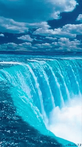 A Picture Of A Waterfall Taken By Akella73 GIF