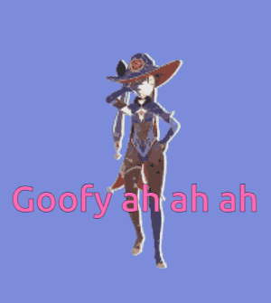 Witch With Goofy Ah Ah Ah Text GIF