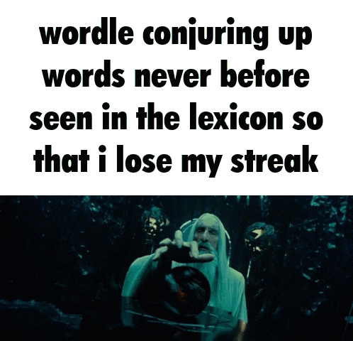 A Picture Of A Wizard With The Words " Wordle Conjuring Up Words Never Before " On It GIF