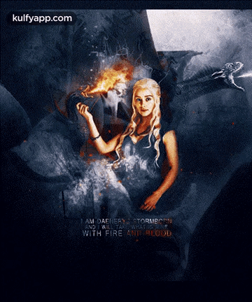 Daenerys Stormborn Holding Torch GIF