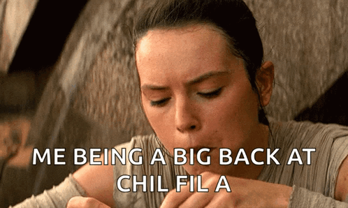 A Picture Of A Woman With A Caption That Says Me Being A Big Back At Chilfila GIF