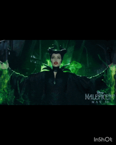 A Picture Of A Woman With Horns And The Words Malerica Spirit GIF