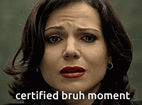 A Picture Of A Woman With Red Lips And The Words Certified Bruh Moment GIF