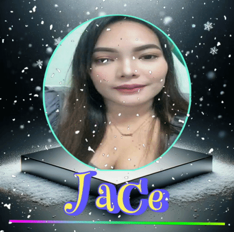 A Picture Of A Woman With The Name Jace Written On It GIF