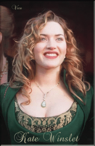 A Picture Of A Woman With The Name Kate Winslet GIF