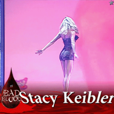 A Picture Of A Woman With The Name Stacy Keibler GIF