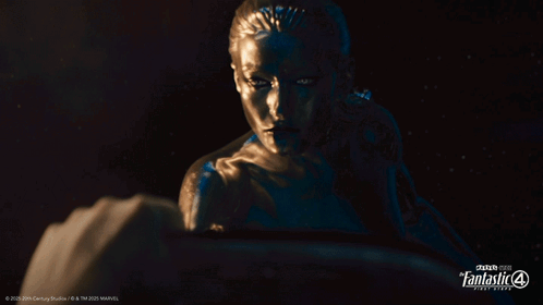 A Picture Of A Woman With The Word Fantastic 4 On The Bottom GIF