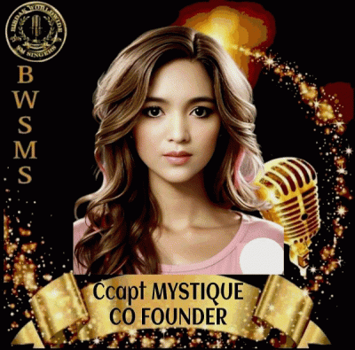A Picture Of A Woman With The Words Ccapt Mystique Co Founder GIF