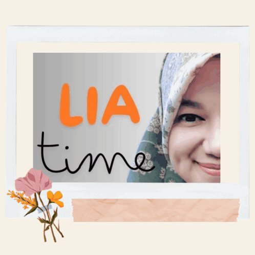 A Picture Of A Woman With The Words Lia Time Written On It GIF