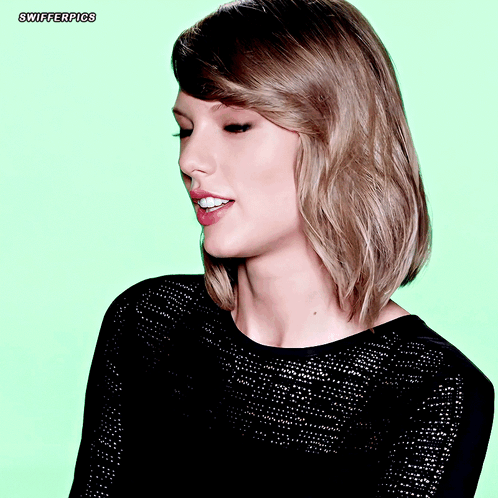 Woman With Swifterpics Text GIF