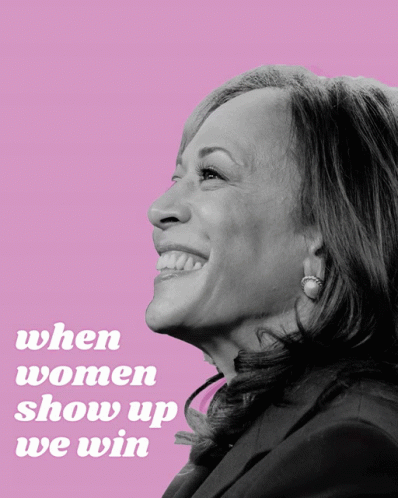 Woman Saying When Women Show Up We Win GIF