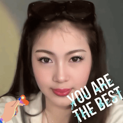 A Picture Of A Woman With The Words " You Are The Best " On The Bottom GIF