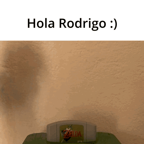 A Picture Of A Zelda Nintendo Game Says Hola Rodrigo GIF