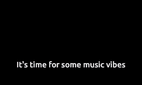 A Picture Of An Alien With The Words " It 'S Time For Some Music Vibes " GIF