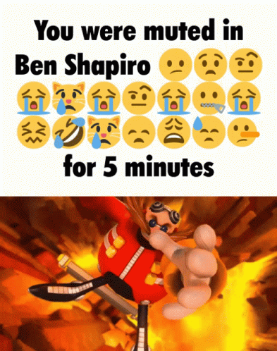 A Picture Of Ben Shapiro With A Bunch Of Smiley Faces On It GIF